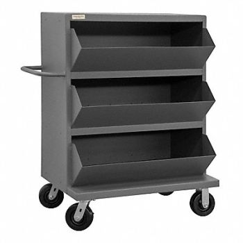 GRAINGER APPROVED Mobile Storage Bin 2400 lb Steel 36 in., 49Y220