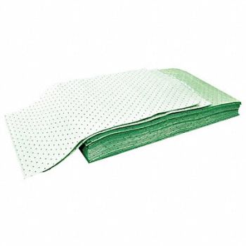SPILFYTER Absorbent Pad Universal Green PK30, 49Y413