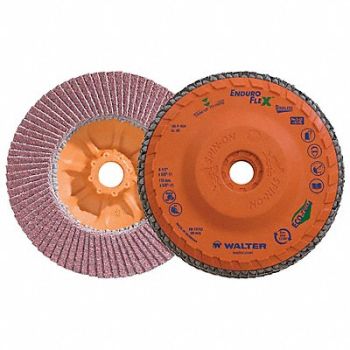 WALTER SURFACE TECHNOLOGIES Fiber Disc 4 1/2 in Dia 5/8in Arbor, 49YJ94