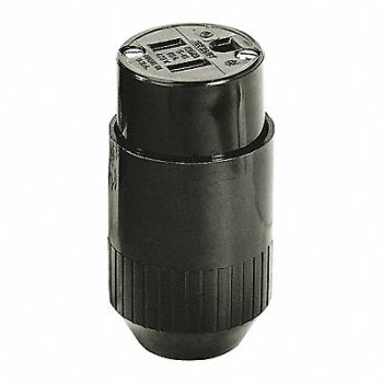 HUBBELL Straight Blade Connector Nylon 125VAC, 49YK48