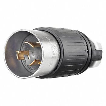 GRAINGER APPROVED Locking Plug 2 Poles 250VDC/600VAC 50A, 49YX16