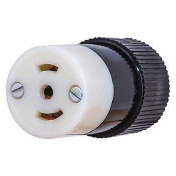 GRAINGER APPROVED Locking Connector 125/250VAC Nylon, 49YX72