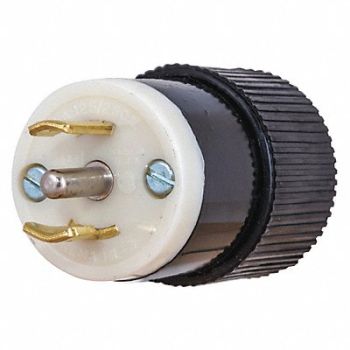 GRAINGER APPROVED Locking Plug 125/250VAC Nylon 3 Poles, 49YX73
