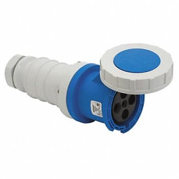GRAINGER APPROVED Pin and Sleeve Connector Blue 3.0 HP, 49YX87
