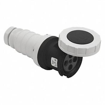 GRAINGER APPROVED Pin and Sleeve Connector Black 15.0 HP, 49YX83