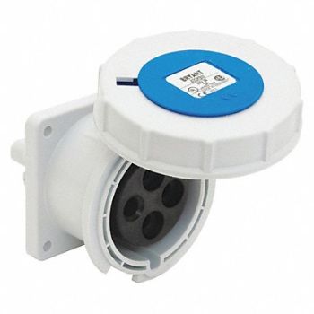 GRAINGER APPROVED Pin and Sleeve Receptacle Blue 240VAC, 49YY01