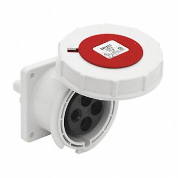 GRAINGER APPROVED Pin and Sleeve Receptacle 5 HP 480VAC, 49YY05