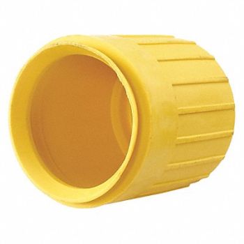 GRAINGER APPROVED Weatherproof Boot Yellow 1.6 H x 1.6 W, 49YY13