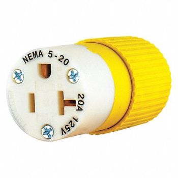 GRAINGER APPROVED Blade Connector Yellow/White 20A Marine, 49YY25