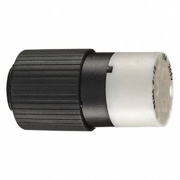 GRAINGER APPROVED Blade Connector Blk/Wht 15A Industrial, 49YY27