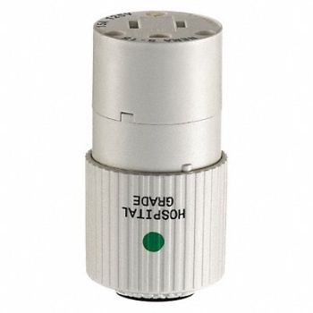 GRAINGER APPROVED Blade Connector White 15A Hospital, 49YY29