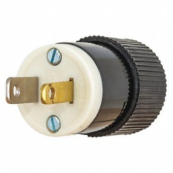 GRAINGER APPROVED Blade Plug Black/White 0.5 HP 125VAC, 49YY48