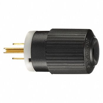 GRAINGER APPROVED Straight Blade Plug 0.5 HP 125VAC, 49YY49