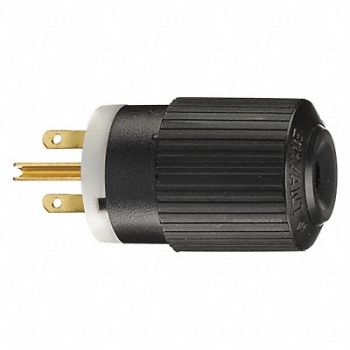GRAINGER APPROVED Blade Plug Black/White 2.0 HP 250VAC, 49YY54