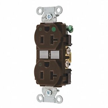 GRAINGER APPROVED Receptacle Brown 1.0 HP Mounting Flush, 49YY80