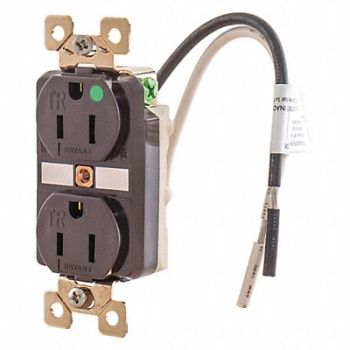 GRAINGER APPROVED Receptacle Nylon 2 Poles 3 Wires, 49YZ08