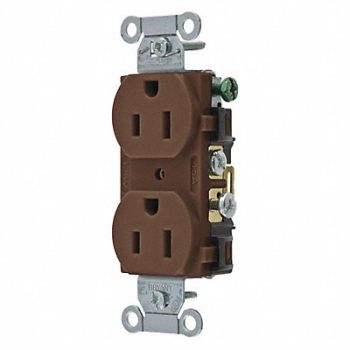 GRAINGER APPROVED Receptacle 15A Nylon 0.5 HP 3 Wires, 49YZ20