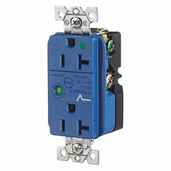 GRAINGER APPROVED Receptacle Nylon 1.0 HP 125VAC 3 Wires, 49YZ38