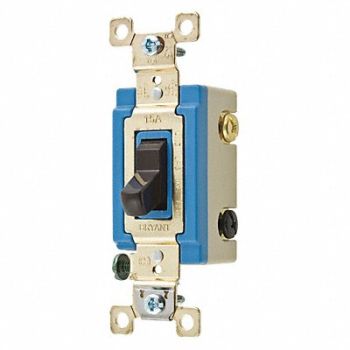 GRAINGER APPROVED Wall Switch Brown 15A 4-Way Switch, 49YZ42