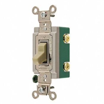 GRAINGER APPROVED Switch Ivory 30A 2-Pole Switch 1 to 2 HP, 49YZ50
