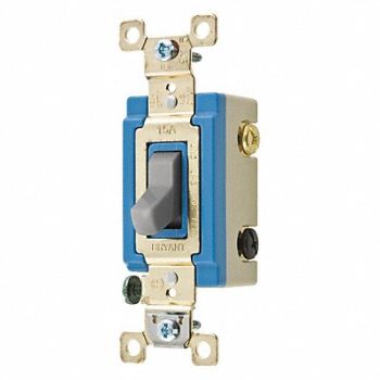 GRAINGER APPROVED Wall Switch Gray 15A 4-Way Switch, 49YZ56