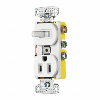 GRAINGER APPROVED Combination Device White 120VAC/125VDC, 49YZ81