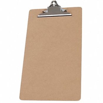 GRAINGER APPROVED Clipboard Legal Size Hardboard Brown, 49Z237