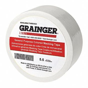GRAINGER APPROVED Masking Tape 2 W 60 yd L White PK24, 49Z309