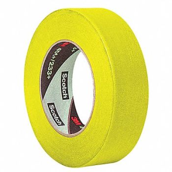 3M Masking Tape 1 W 120 yd L Yellow PK36, 49Z416