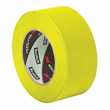 3M Masking Tape 1 1/2 W 120yd L Yellow PK24, 49Z417