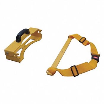 MEDSOURCE Wall Mounting Strap Yellow 2 H, 49Z879
