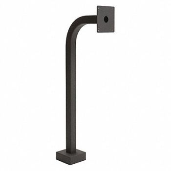 PEDESTAL PRO Gooseneck Pedestal 36 H Blk Powder Coat, 49Z891
