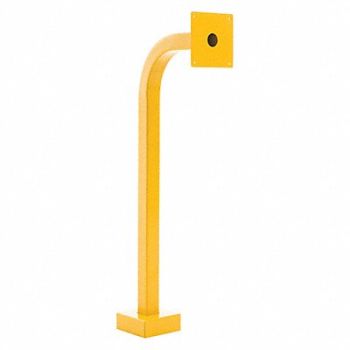PEDESTAL PRO Curb Height Pedestal 36 H Yellow, 49Z893