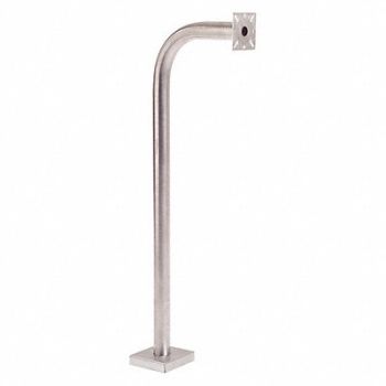 PEDESTAL PRO Gooseneck Pedestal 42 H Stainless Steel, 49Z903