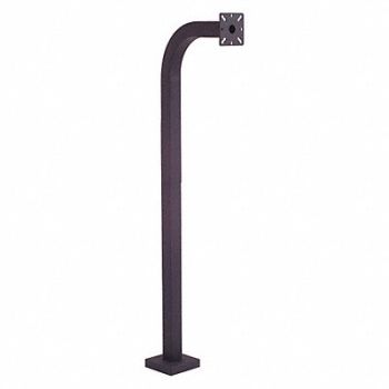 PEDESTAL PRO Gooseneck Pedestal 48 H Black 17 lb., 49Z904