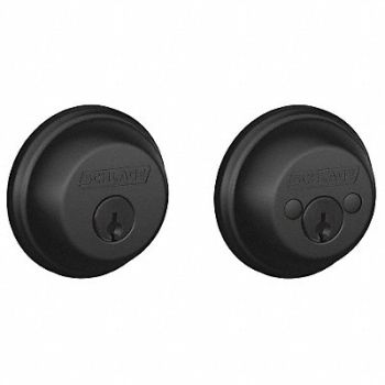 SCHLAGE Deadbolt Matte Double Cylinder, 49Z999