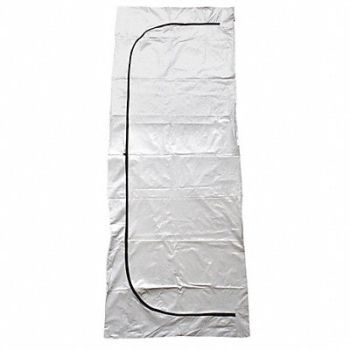 CLASSIC PLASTICS CORP Body Bag 90 L x 36 W White Vinyl PK18, 49ZC71
