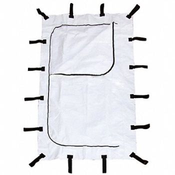 CLASSIC PLASTICS CORP Body Bag 98 L x 54 W White PK5, 49ZC75