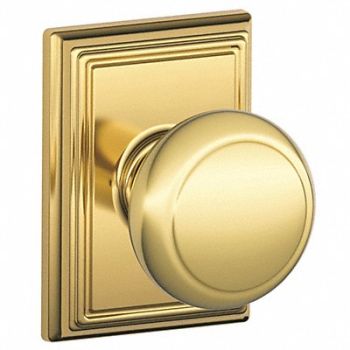 SCHLAGE RESIDENTIAL Knob Lockset Brass Passage Function Gr 2, 457G44