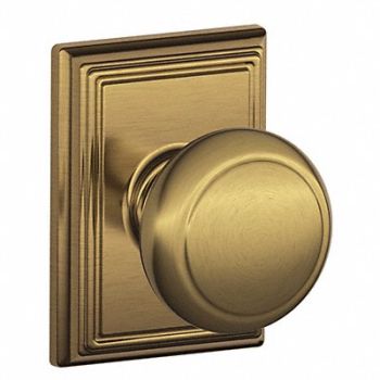 SCHLAGE Knob Lockset Mechanical Passage Grd. 1, 49ZC80