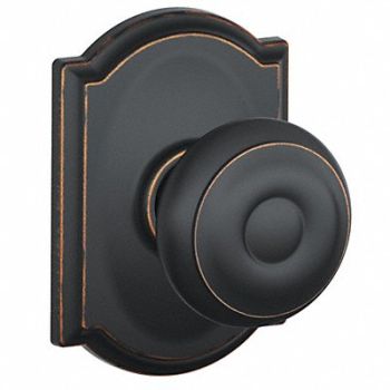 SCHLAGE Knob Lockset Mechanical Passage Grd. 1, 49ZD37