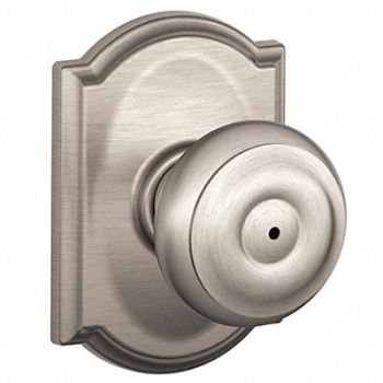 SCHLAGE Knob Lockset Mechanical Privacy Grd. 2, 49ZF28