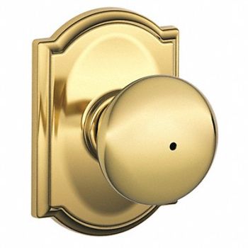 SCHLAGE Knob Lockset Mechanical Privacy Grd. 2, 49ZF60