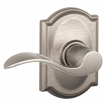 SCHLAGE RESIDENTIAL Knob Lockset Satin Nickel Passage Gr 2, 457G45