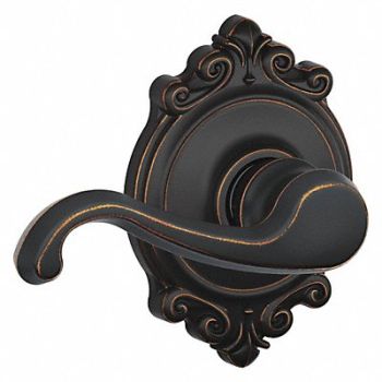 SCHLAGE RESIDENTIAL Lever Lockset Antique Bronze Passage, 457H33