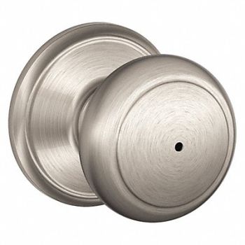 SCHLAGE Knob Lockset Mechanical Privacy Grd. 2, 49ZP17