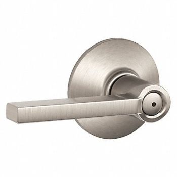 SCHLAGE RESIDENTIAL Lever Lockset Bright Chrome/Satin Nickel, 457K05