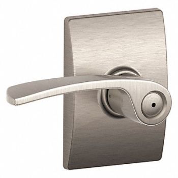 SCHLAGE Lever Lockset Mechanical Privacy Grd. 2, 49ZP74