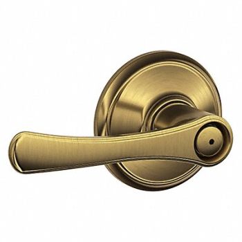 SCHLAGE Lever Lockset Mechanical Privacy Grd. 2, 49ZR16