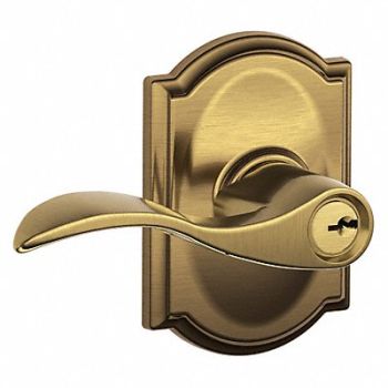 SCHLAGE Lever Lockset Mechanical Entrance Grd. 2, 49ZR33